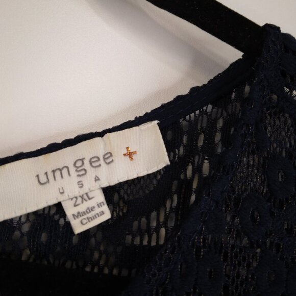 Umgee Lace BlueTunic Dress Size 2XL - Picture 11 of 11